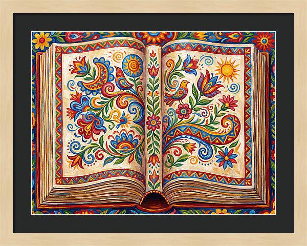 Open Book Of Folk Art