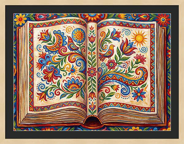 Open Book Of Folk Art