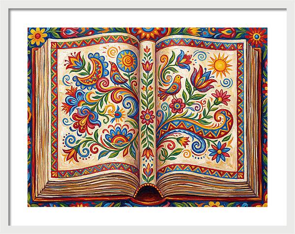 Open Book Of Folk Art
