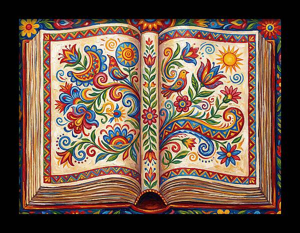Open Book Of Folk Art
