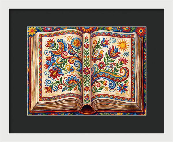 Open Book Of Folk Art