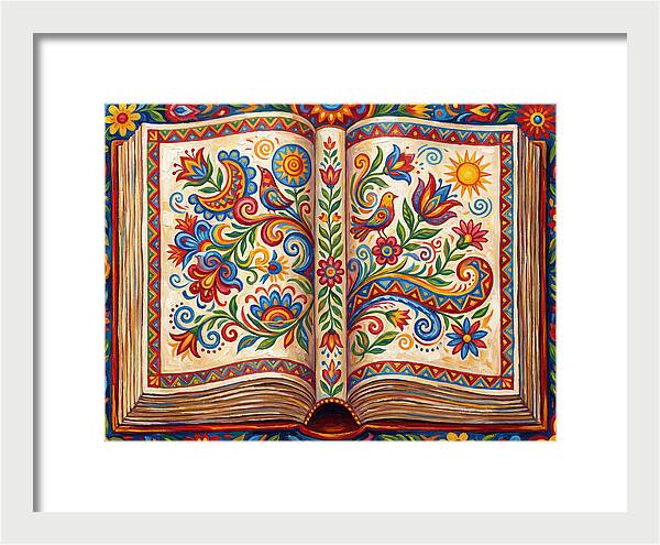 Open Book Of Folk Art