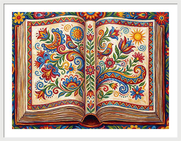 Open Book Of Folk Art