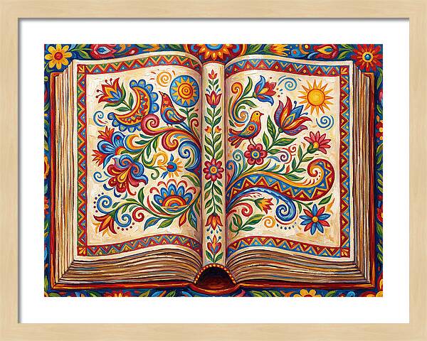 Open Book Of Folk Art