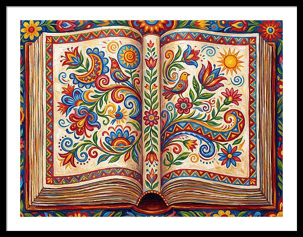 Open Book Of Folk Art