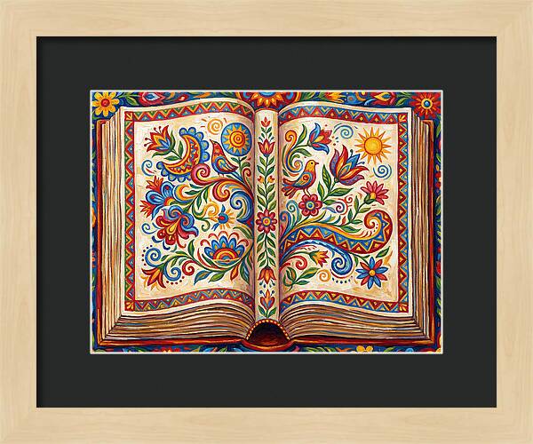 Open Book Of Folk Art