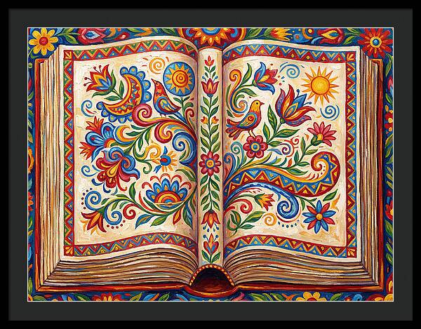 Open Book Of Folk Art