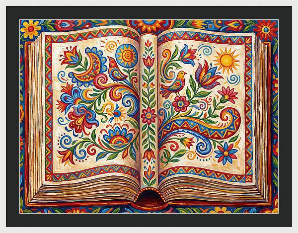 Open Book Of Folk Art