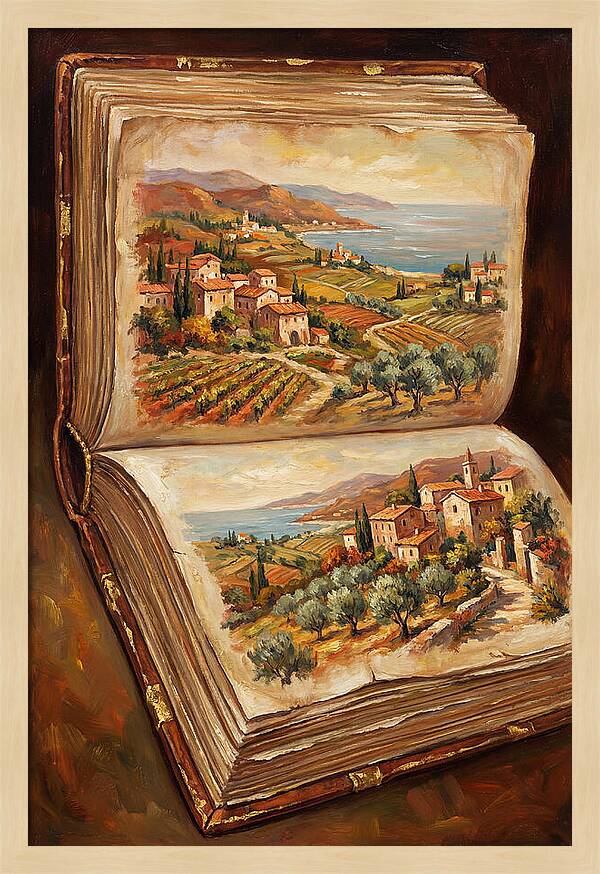 Open Book Of Mediterranean Landscapes