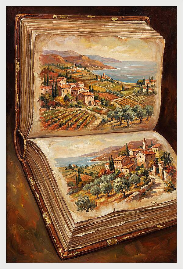 Open Book Of Mediterranean Landscapes