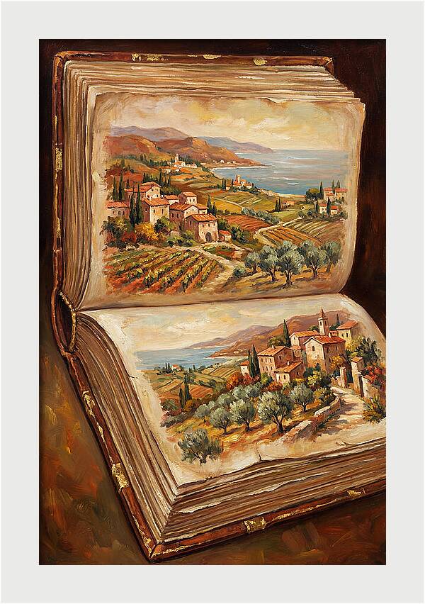 Open Book Of Mediterranean Landscapes