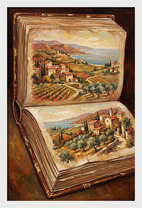 Open Book Of Mediterranean Landscapes