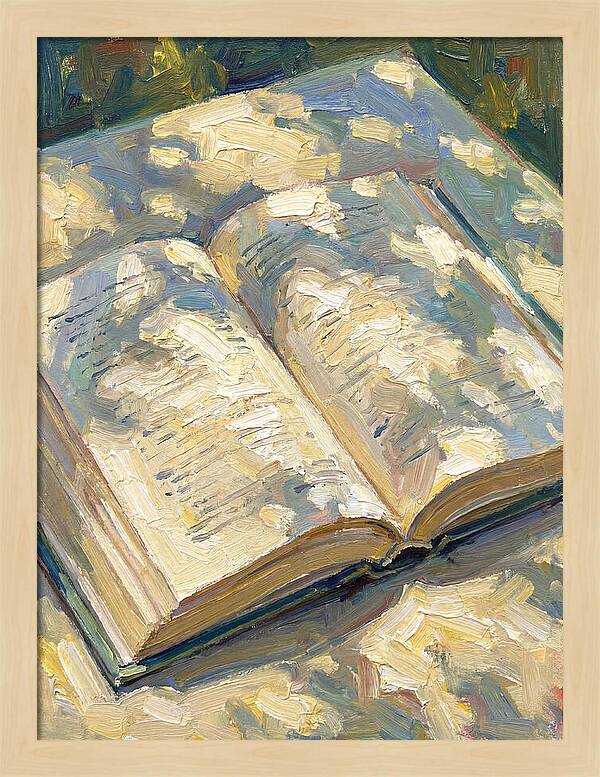 Open Book Under Sunlight