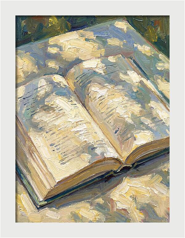 Open Book Under Sunlight