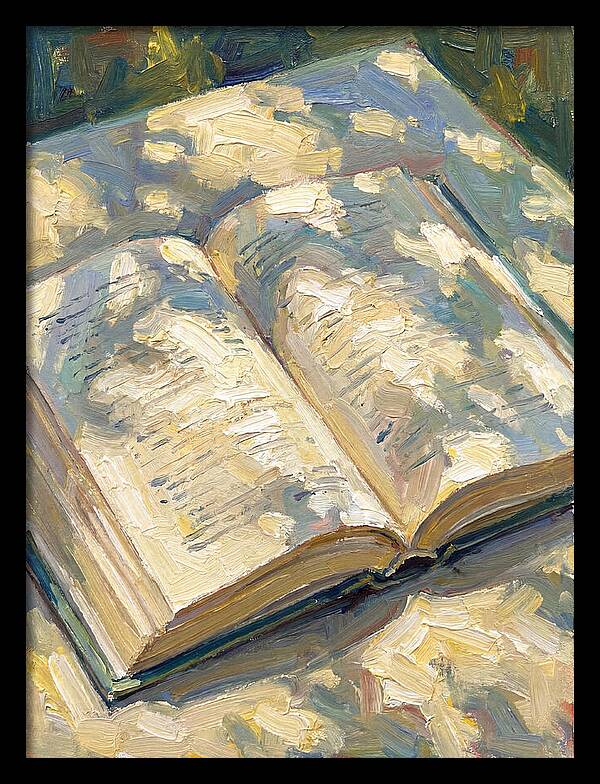 Open Book Under Sunlight