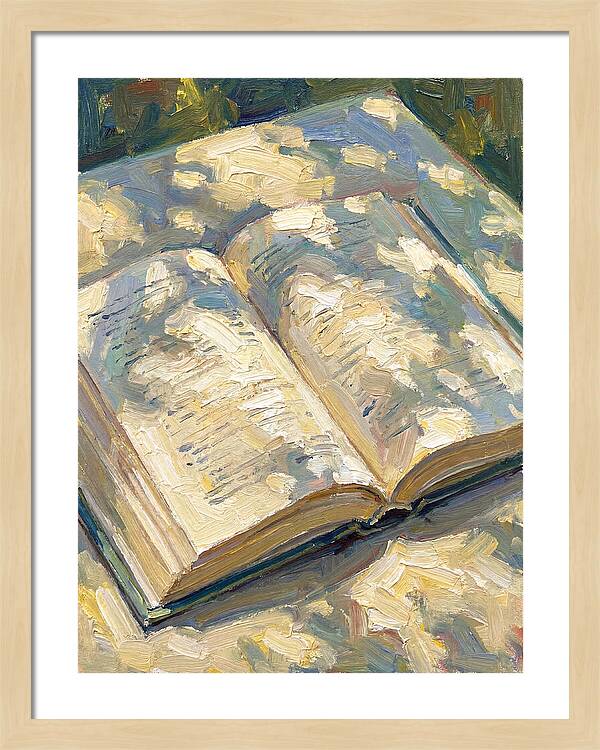 Open Book Under Sunlight