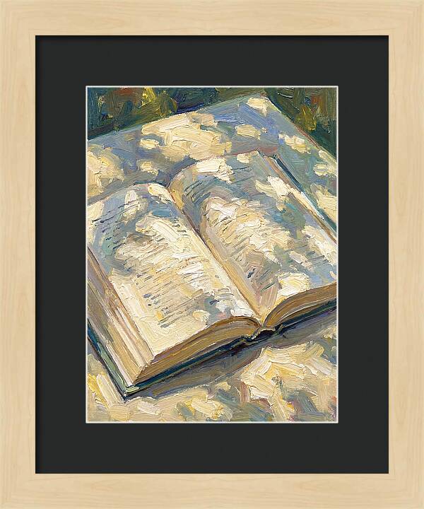 Open Book Under Sunlight