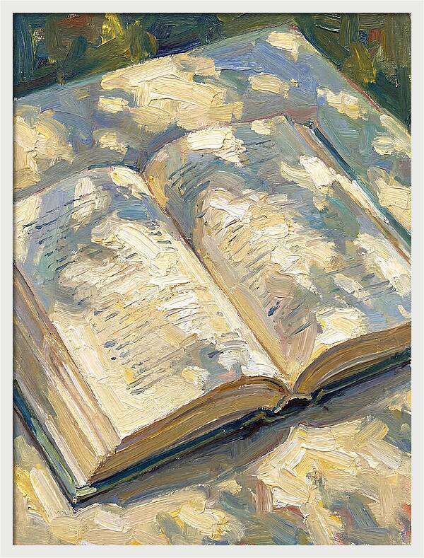 Open Book Under Sunlight