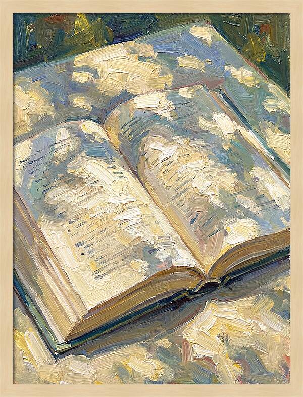 Open Book Under Sunlight