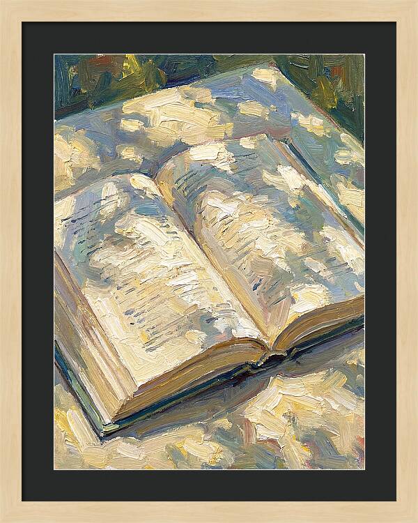 Open Book Under Sunlight
