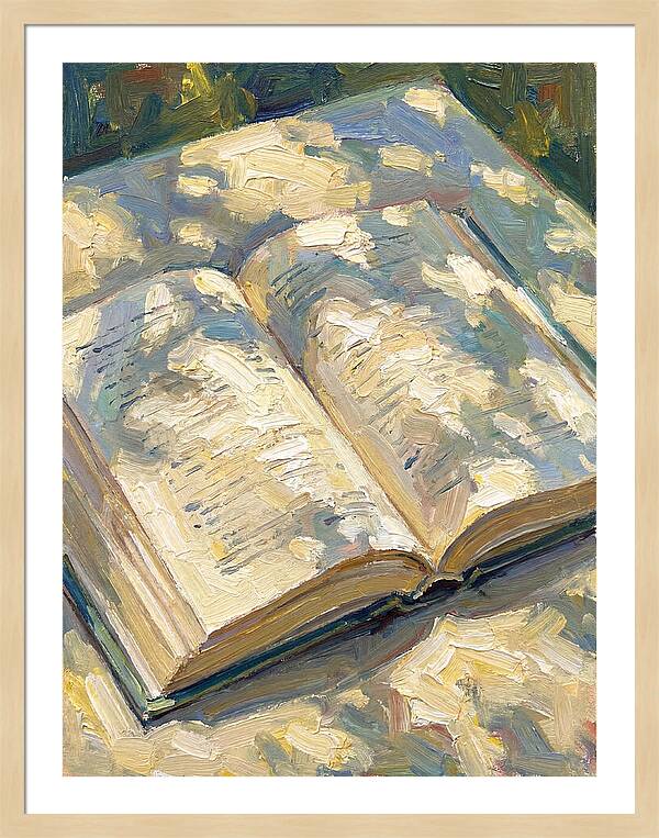 Open Book Under Sunlight