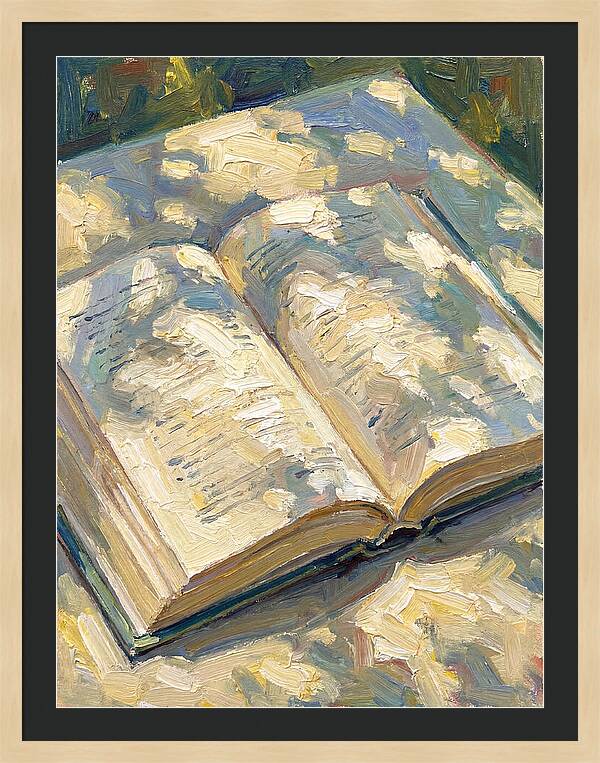 Open Book Under Sunlight