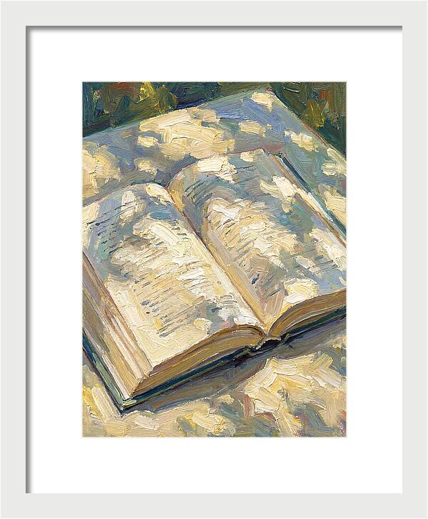 Open Book Under Sunlight
