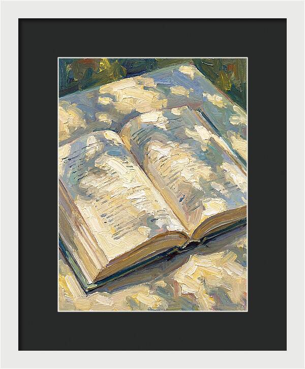 Open Book Under Sunlight