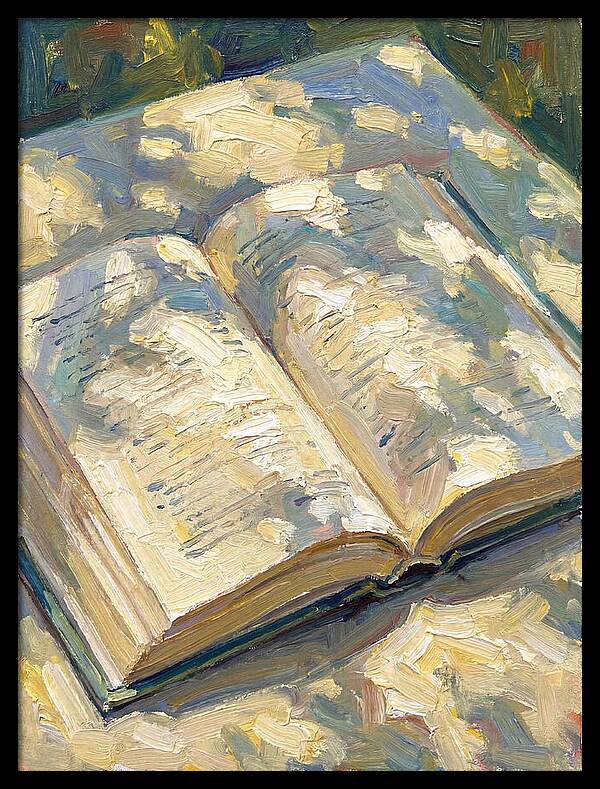 Open Book Under Sunlight
