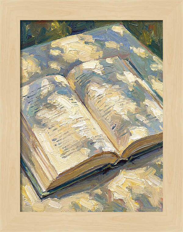 Open Book Under Sunlight