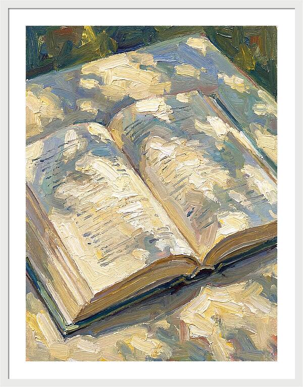 Open Book Under Sunlight