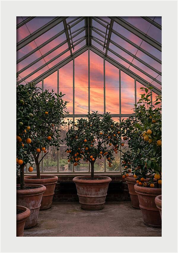 Orangery With Citrus Trees