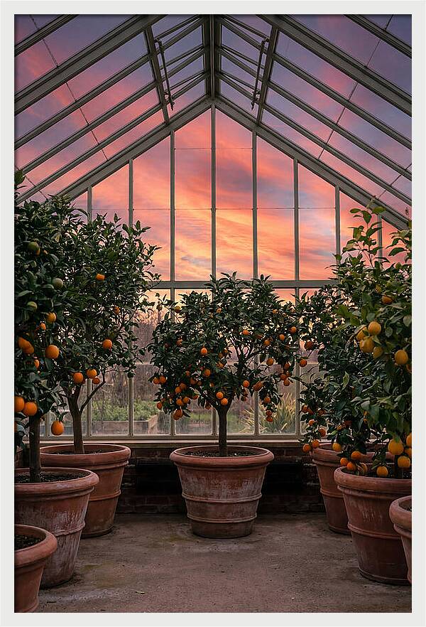 Orangery With Citrus Trees