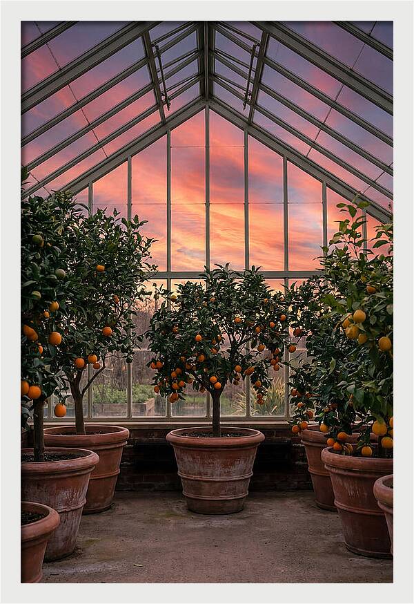 Orangery With Citrus Trees