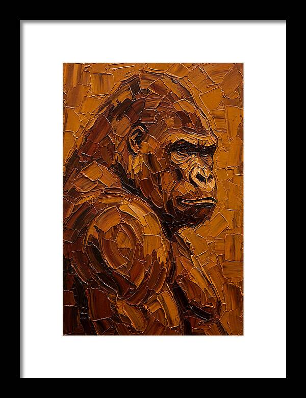 Orangutan In Earthy Tones