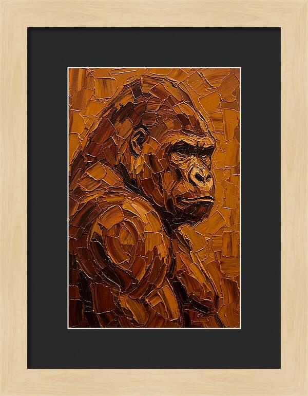 Orangutan In Earthy Tones