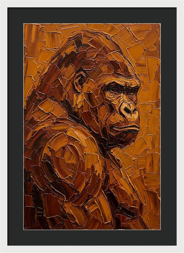 Orangutan In Earthy Tones