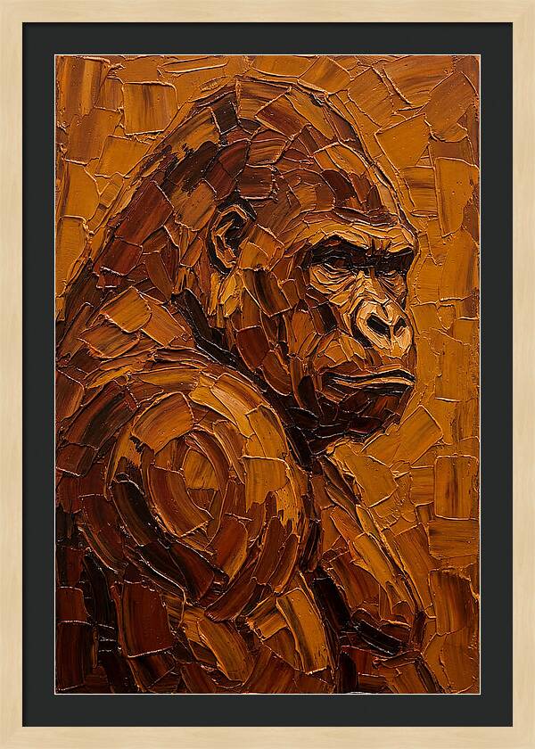 Orangutan In Earthy Tones