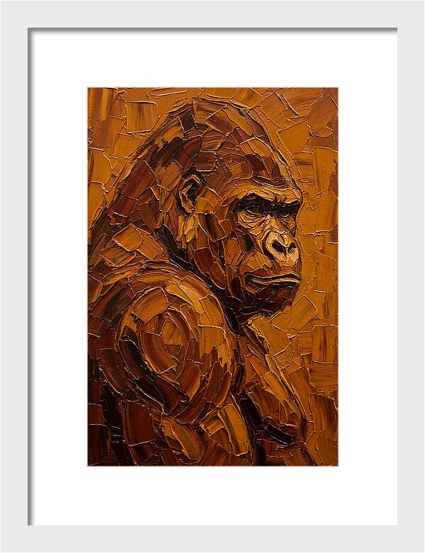 Orangutan In Earthy Tones