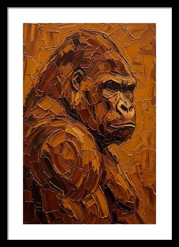 Orangutan In Earthy Tones