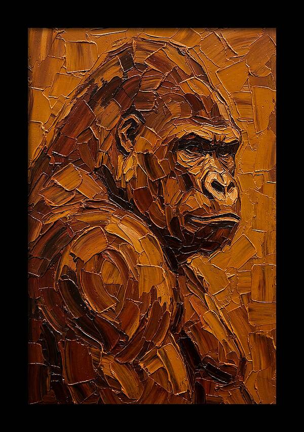 Orangutan In Earthy Tones