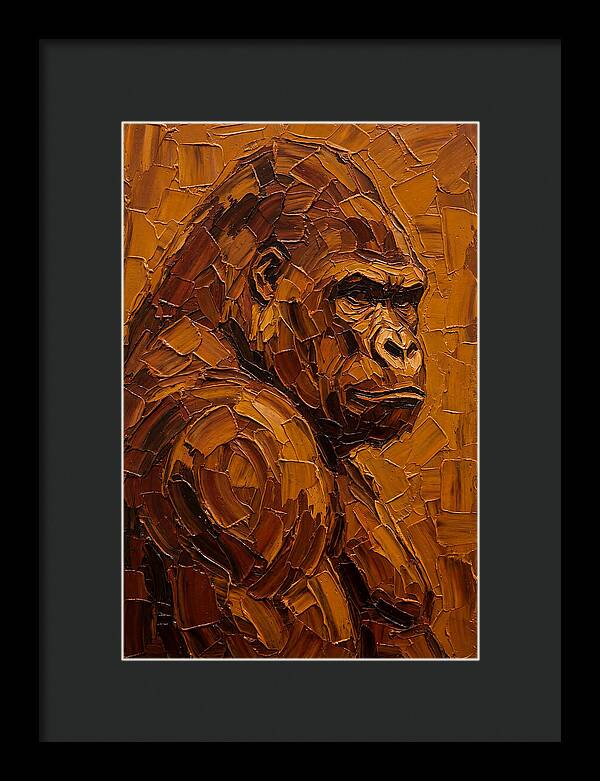 Orangutan In Earthy Tones