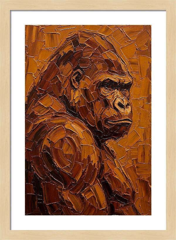 Orangutan In Earthy Tones