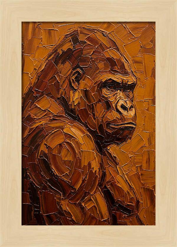 Orangutan In Earthy Tones