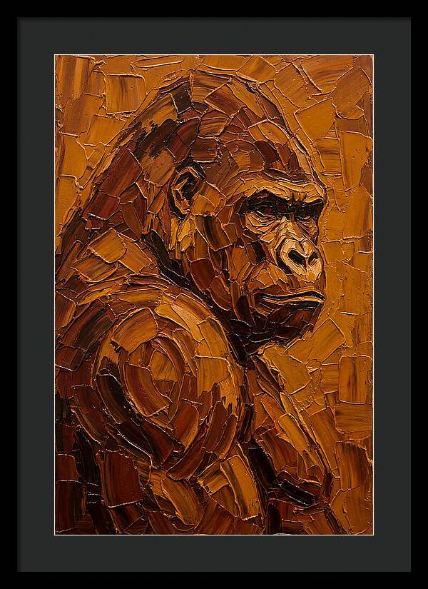 Orangutan In Earthy Tones