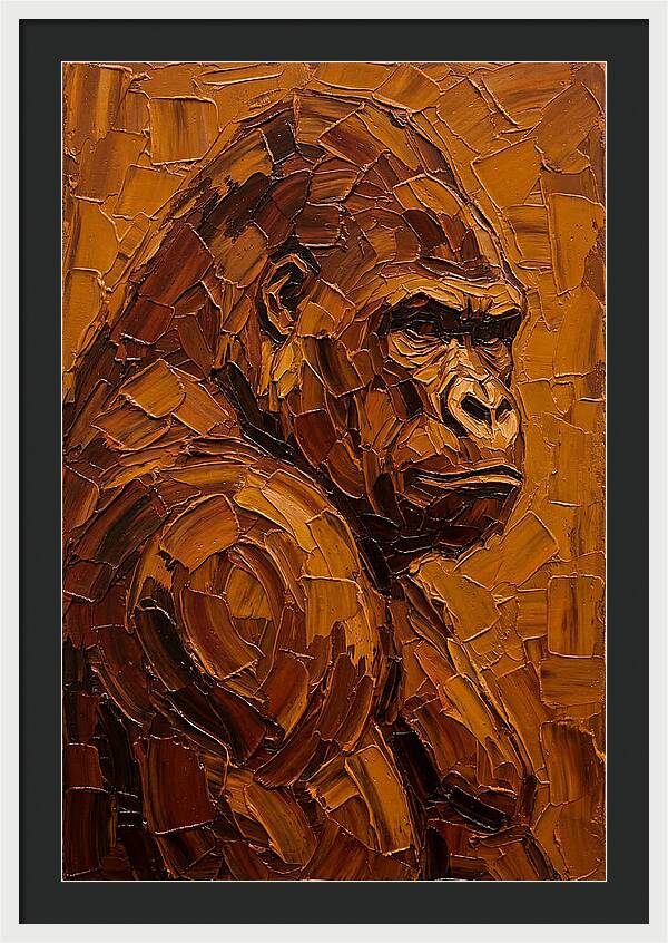 Orangutan In Earthy Tones