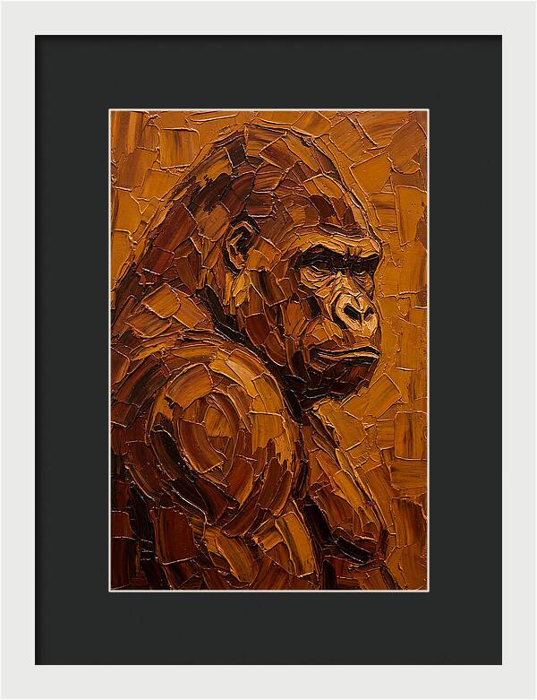 Orangutan In Earthy Tones