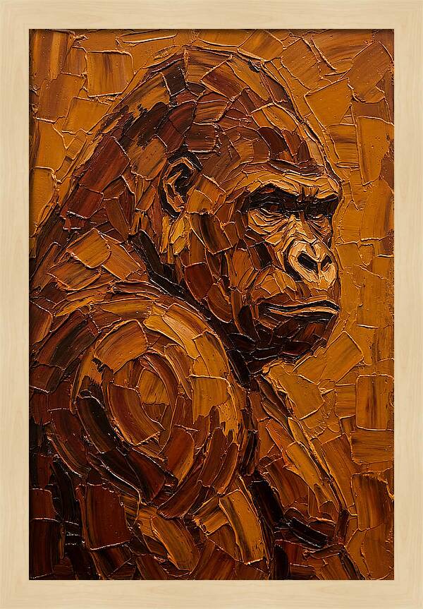 Orangutan In Earthy Tones
