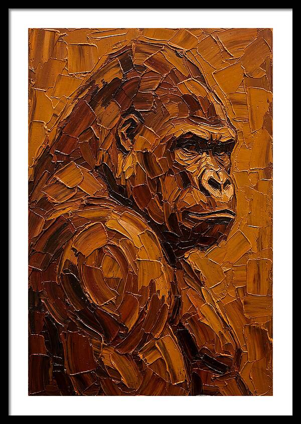 Orangutan In Earthy Tones