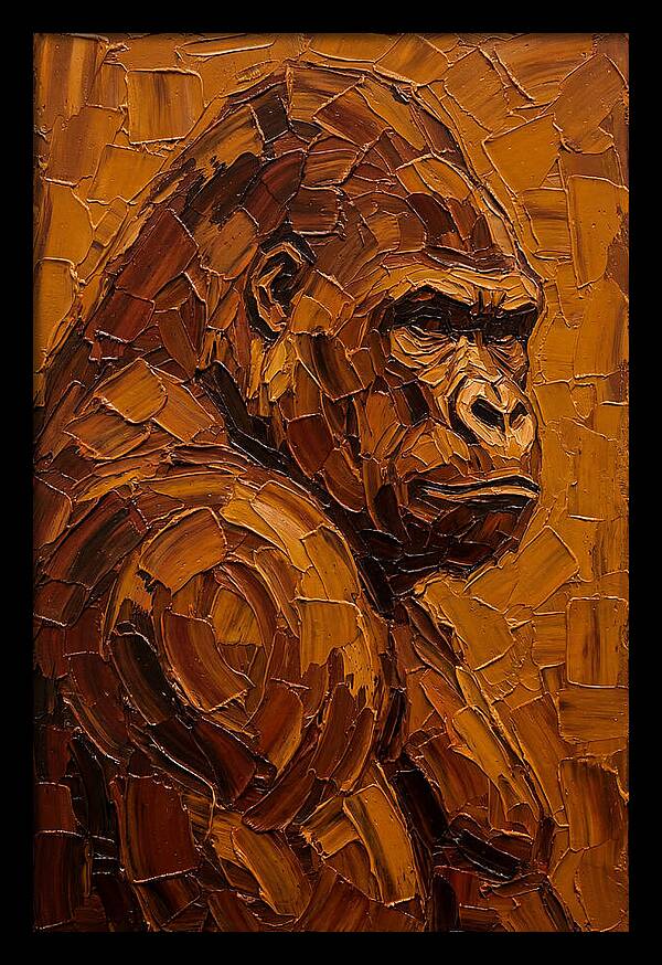 Orangutan In Earthy Tones